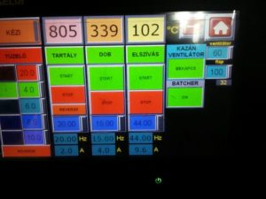 dobszárító vezérlés